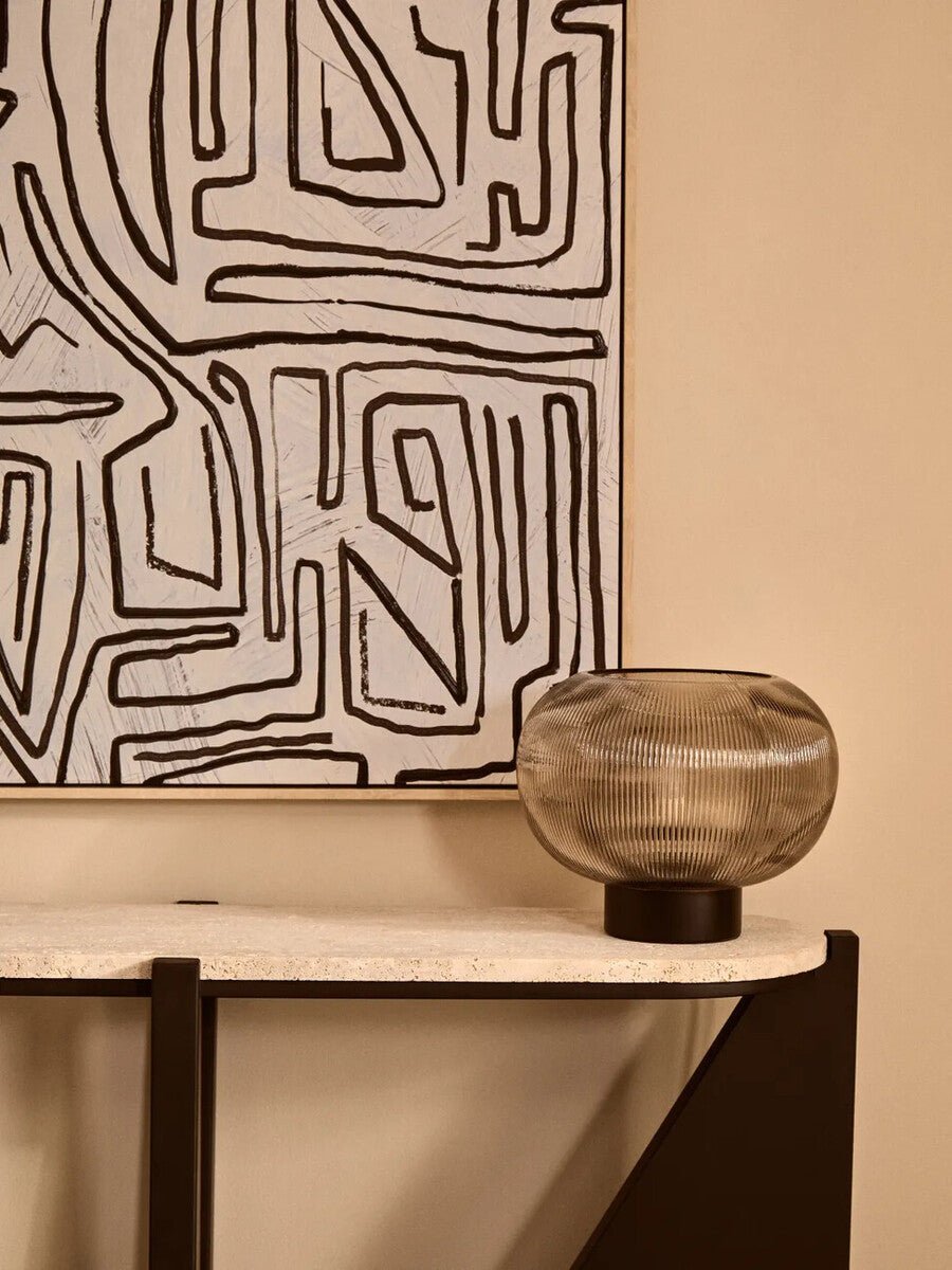 Astratto Abstract Black and Cream Textured Wall Art - Miola