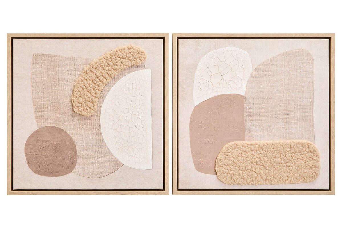 Astratto Set Of 2 Natural Textured Wall Art - Miola
