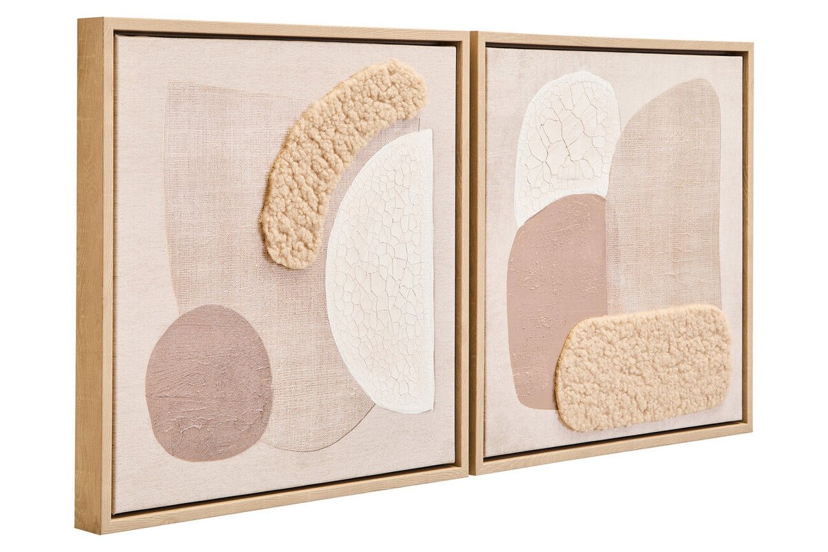 Astratto Set Of 2 Natural Textured Wall Art - Miola