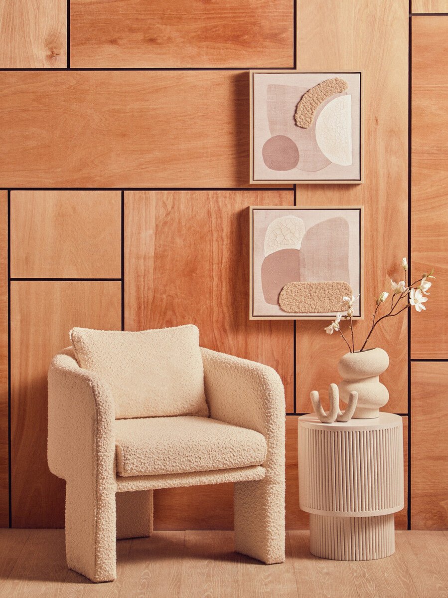 Astratto Set Of 2 Natural Textured Wall Art - Miola