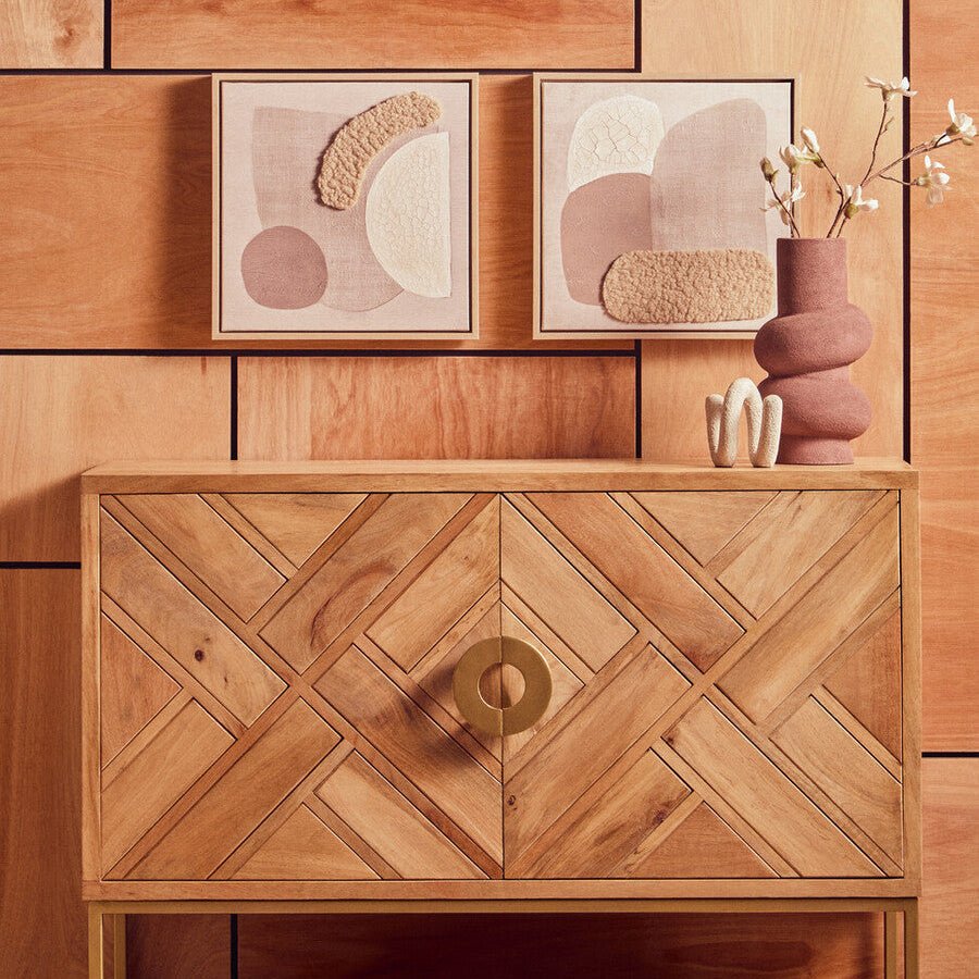 Astratto Set Of 2 Natural Textured Wall Art - Miola
