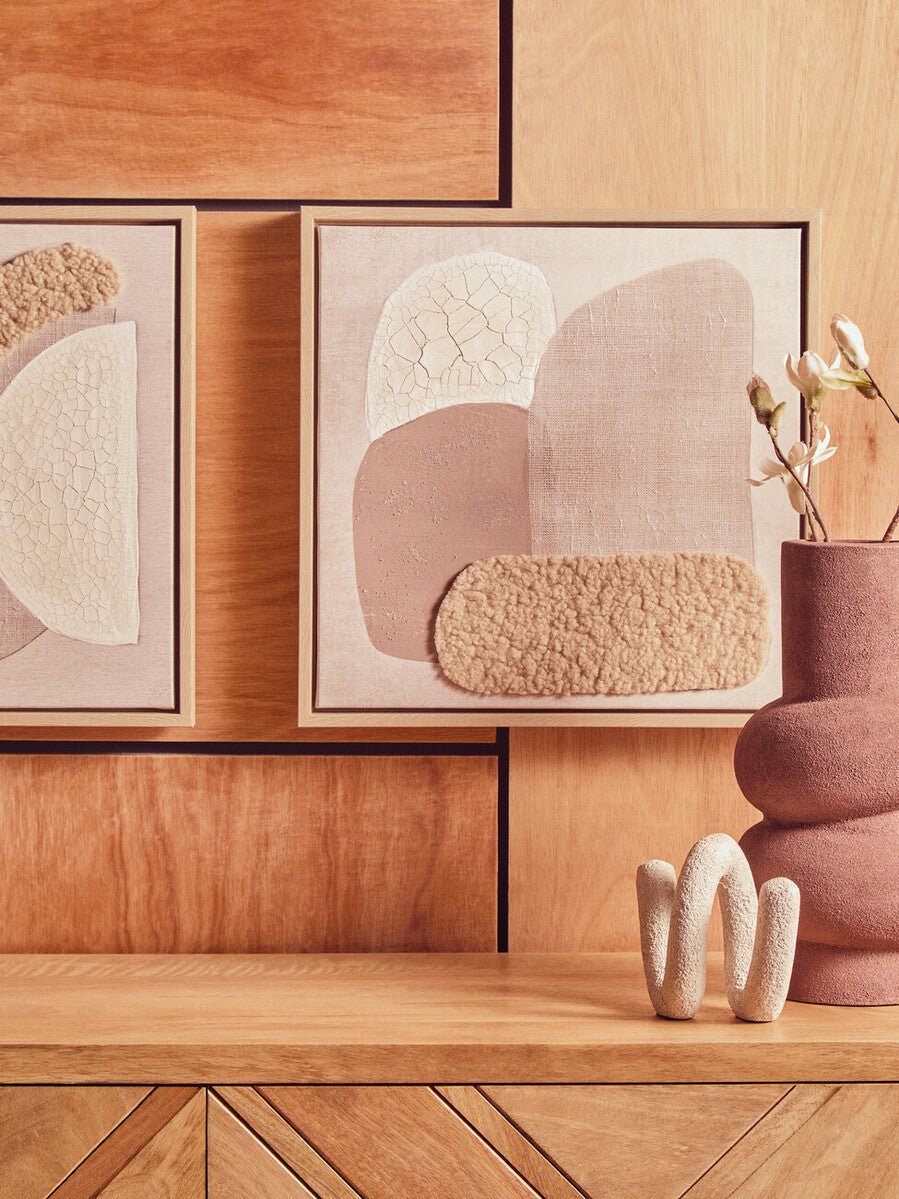 Astratto Set Of 2 Natural Textured Wall Art - Miola