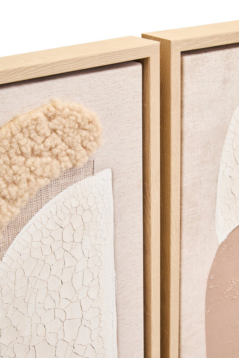 Astratto Set Of 2 Natural Textured Wall Art - Miola