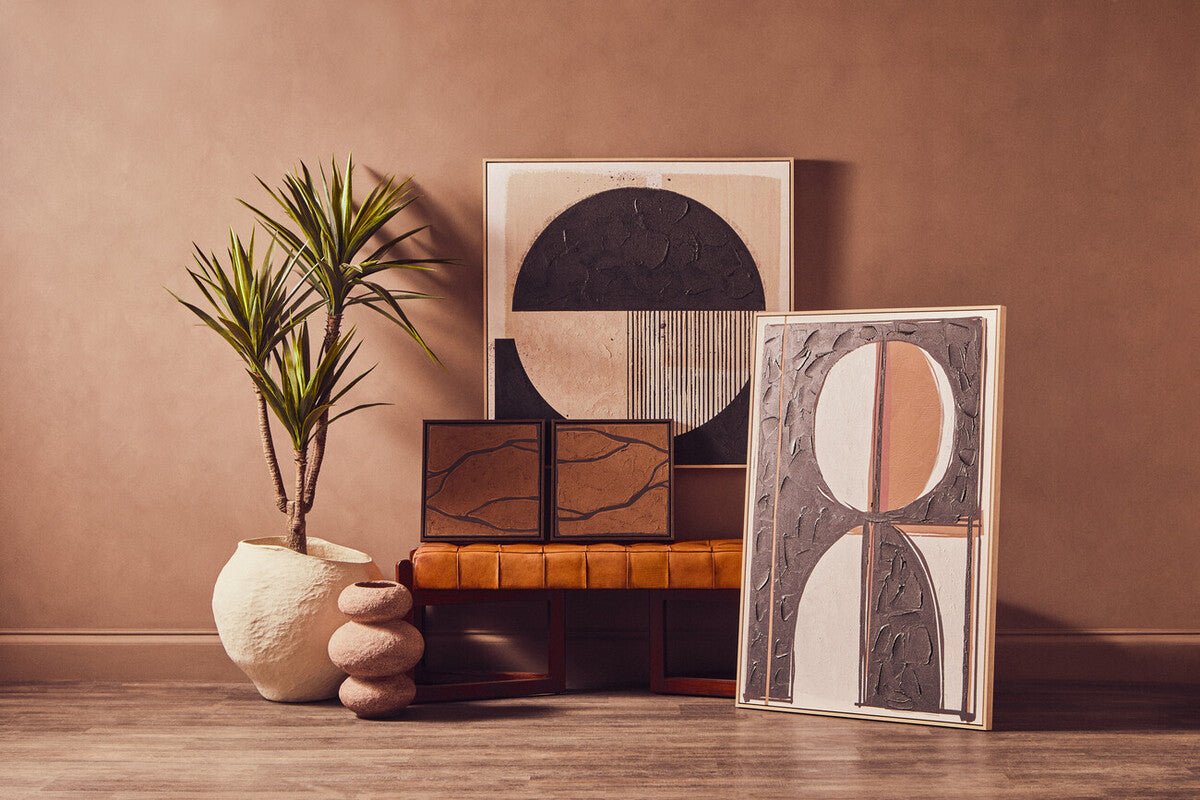 Astratto Black and Cream Wall Art - Miola