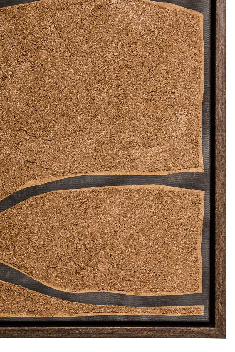 Astratto Set Of 2 Brown and Black Textured Wall Art - Miola