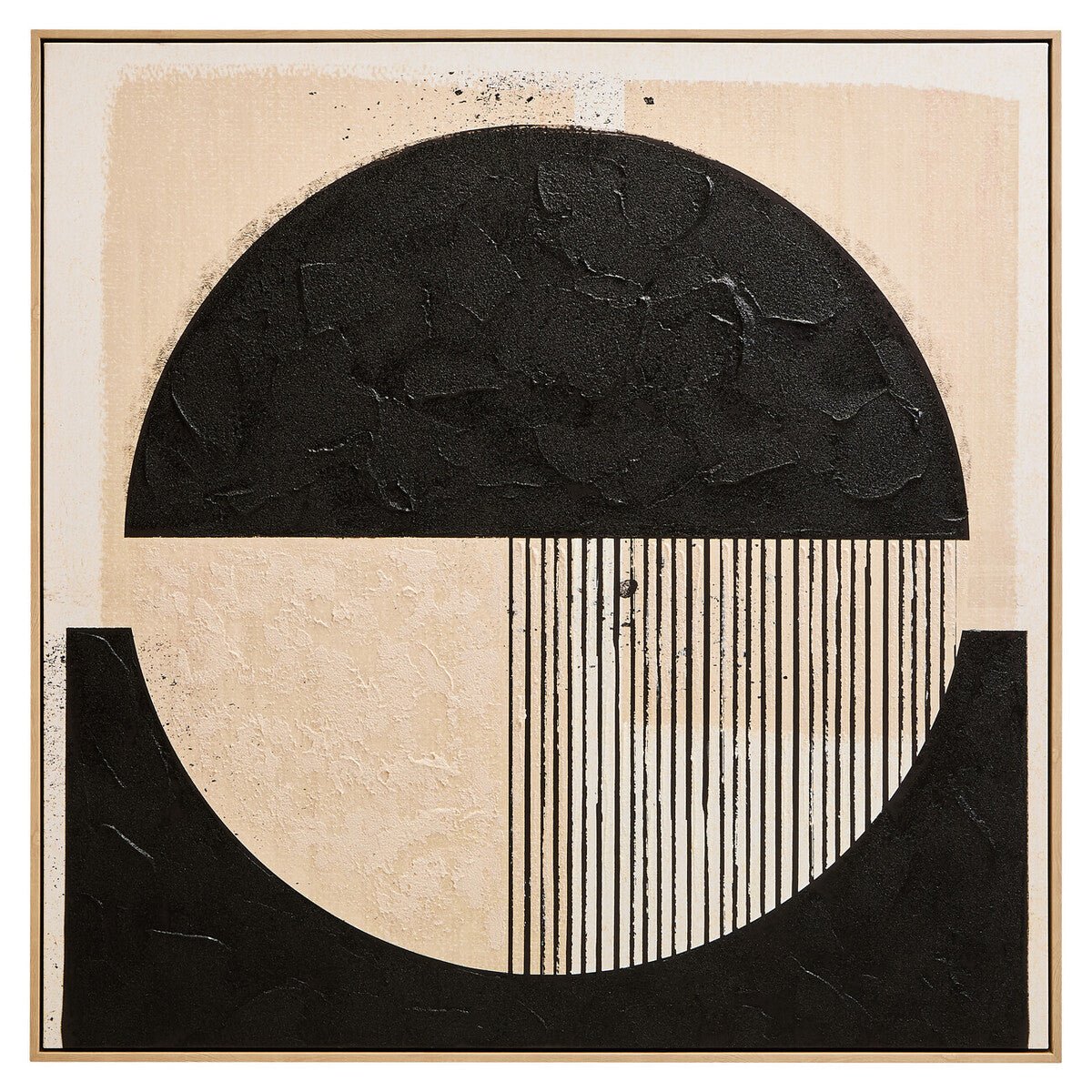 Astratto Black and Cream Wall Art - Miola
