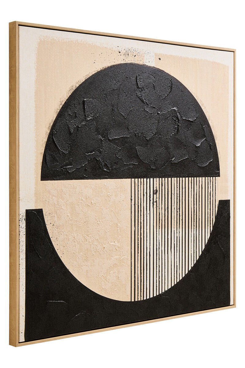 Astratto Black and Cream Wall Art - Miola
