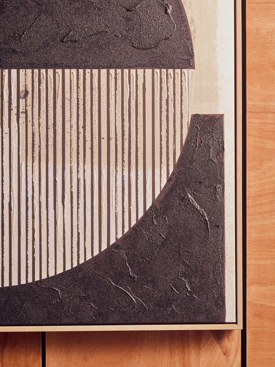 Astratto Black and Cream Wall Art - Miola