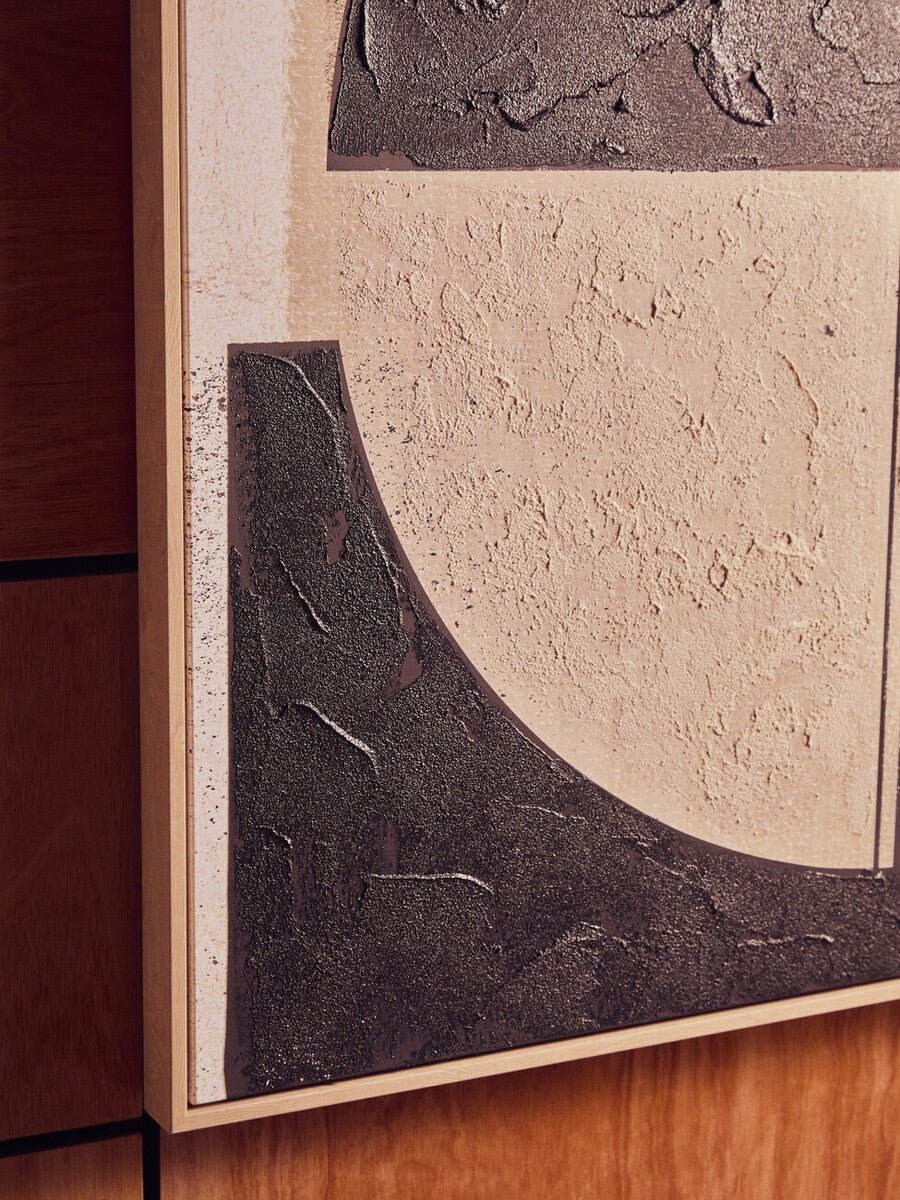 Astratto Black and Cream Wall Art - Miola