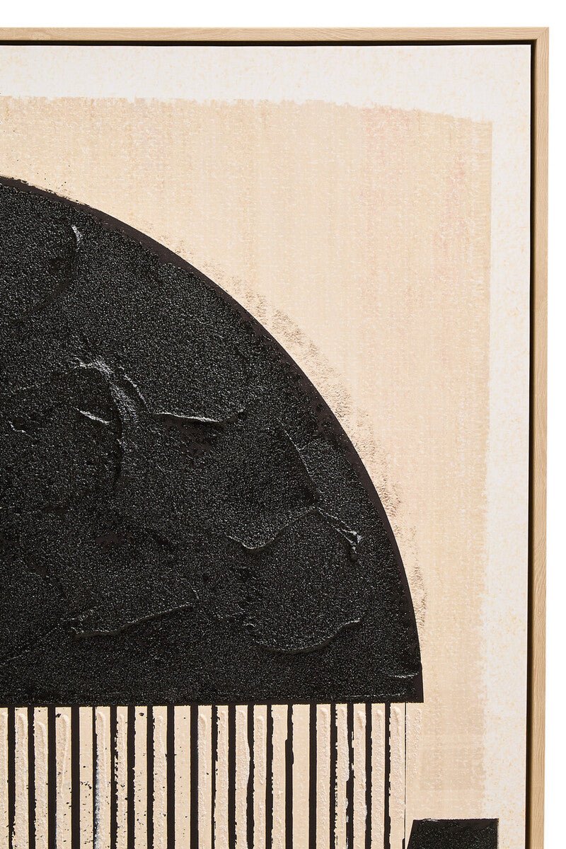 Astratto Black and Cream Wall Art - Miola