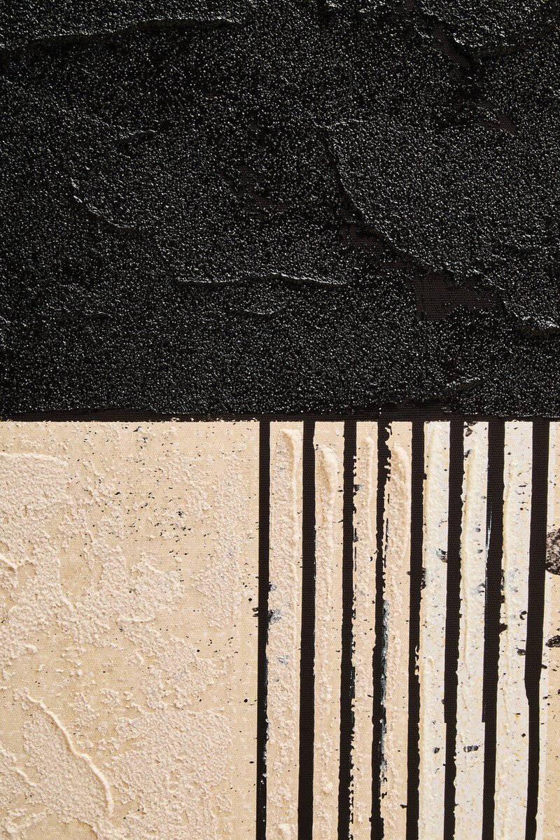 Astratto Black and Cream Wall Art - Miola