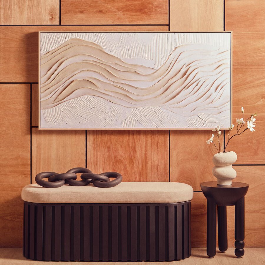 Astratto Cream Textured Wall Art - Miola