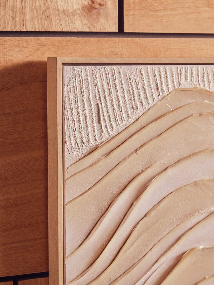 Astratto Cream Textured Wall Art - Miola