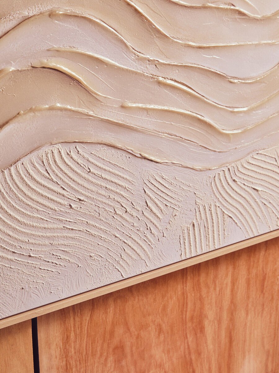 Astratto Cream Textured Wall Art - Miola