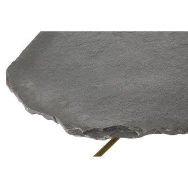 Grey Stone Top Coffee Table with Tripod Geometric Base, Rany - Miola