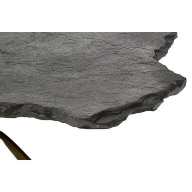 Grey Stone Top Coffee Table with Tripod Geometric Base, Rany - Miola