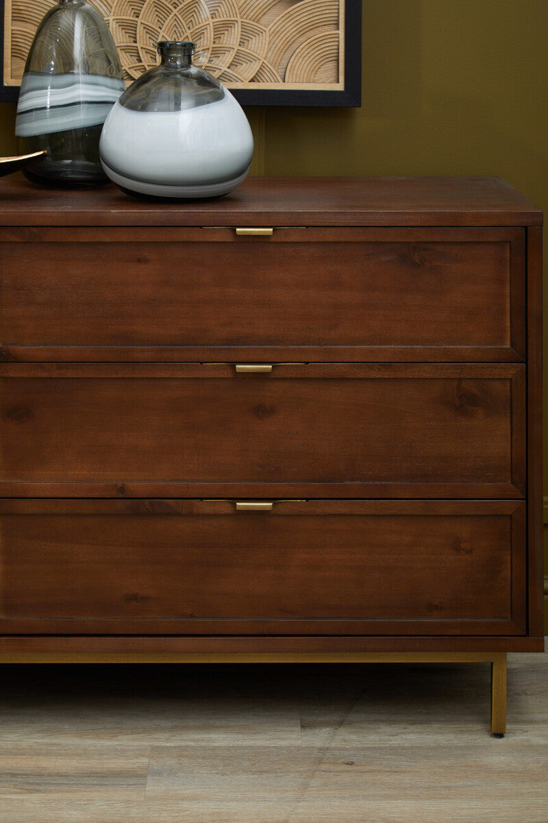 Brando Acacia wood Effect Sideboard