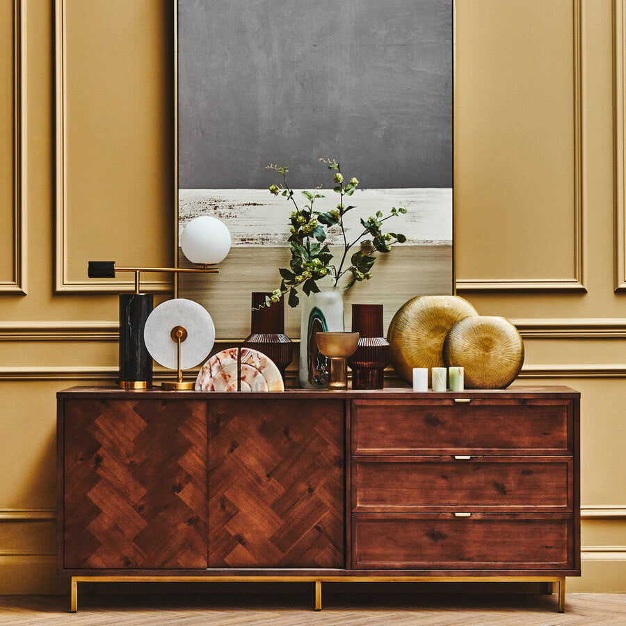 Brando Acacia wood Effect Sideboard