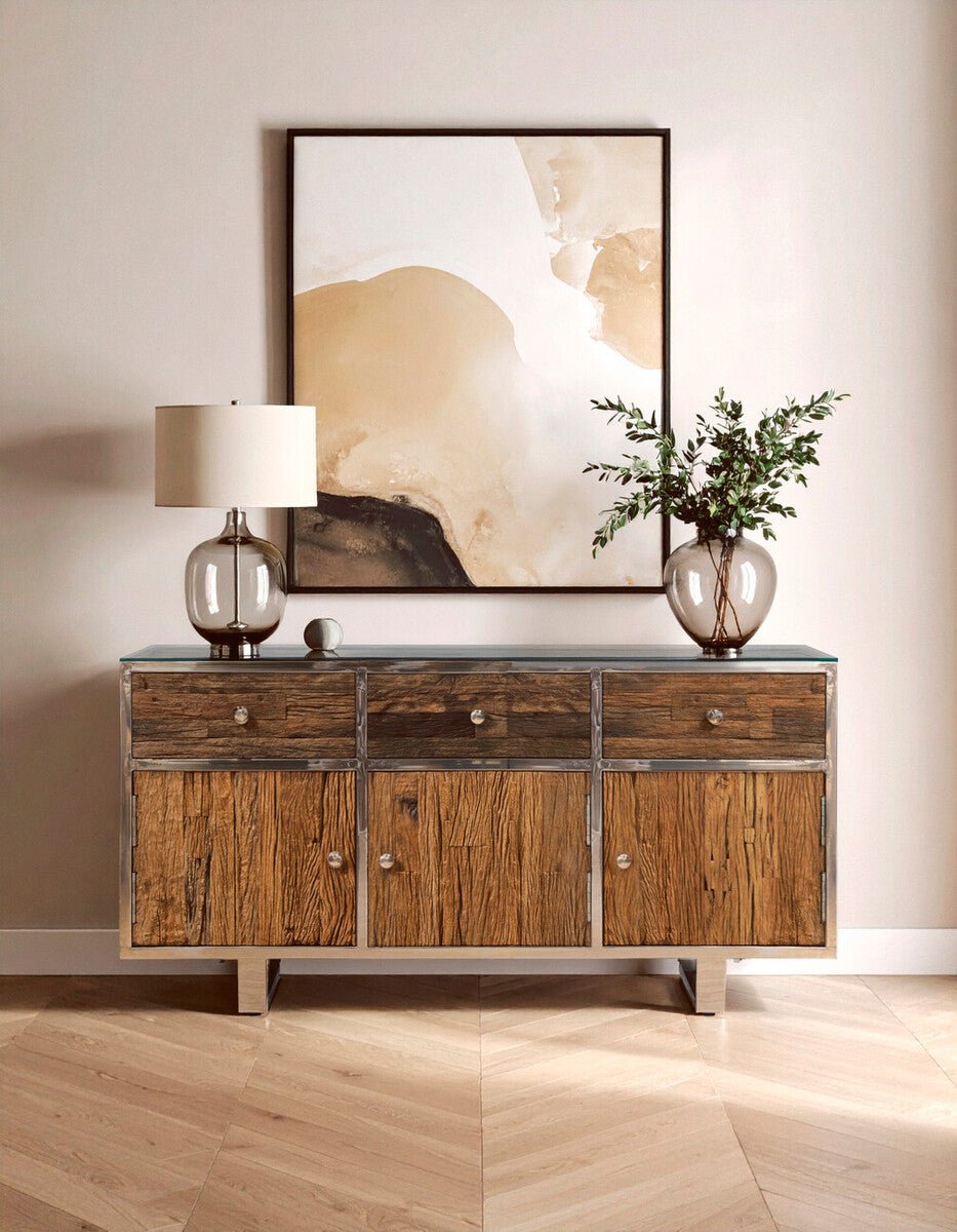 Kerala Natural Wood Sideboard - Miola