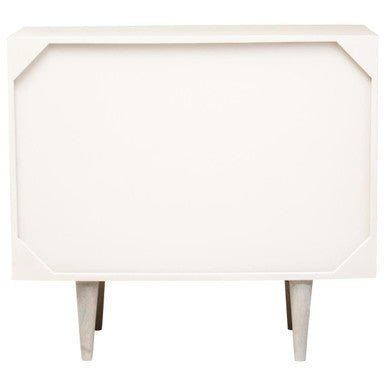Satna Two Door Greywash Carved Mango Wood Sideboard - Miola