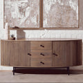 Torello Two Door Three Drawer Grey Mango Wood Sideboard