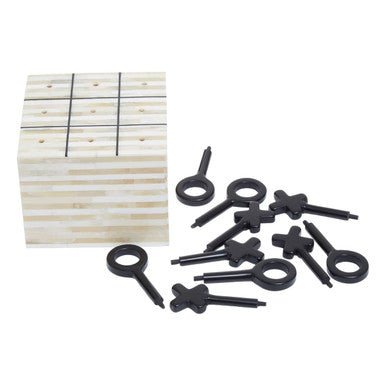 Churchill Games Cream and Black Bone Noughts & Crosses - Miola