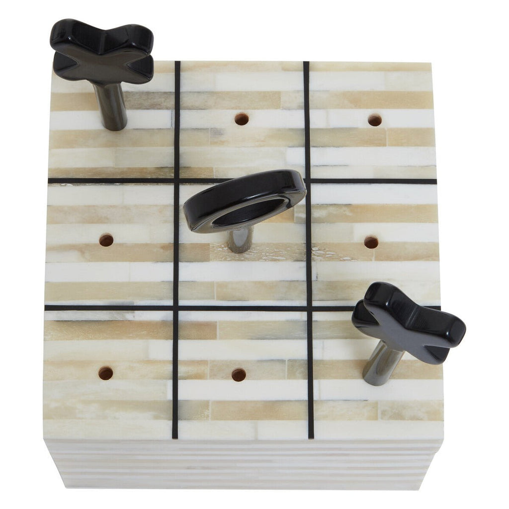 Churchill Games Cream and Black Bone Noughts & Crosses - Miola