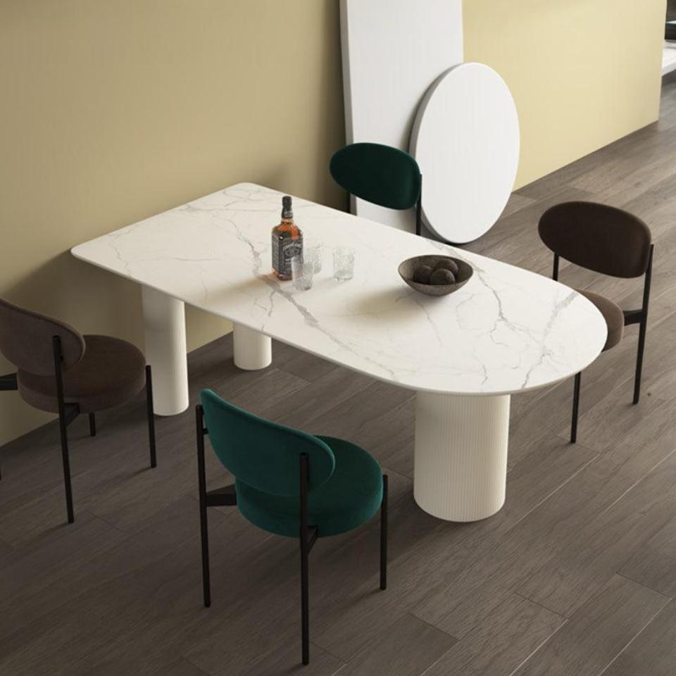 La Plainville Dining Table, White - Miola