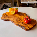 Olive Wood Large Solid Irregular Shaped Rustic Handcrafted Charcuterie Board - Miola