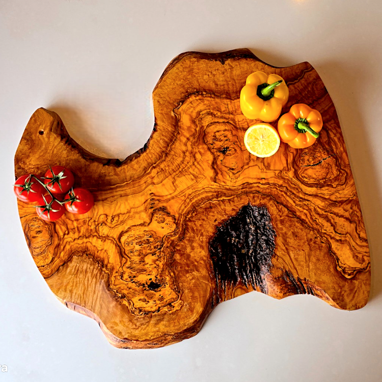Large Handcrafted Olive Wood Charcuterie Board