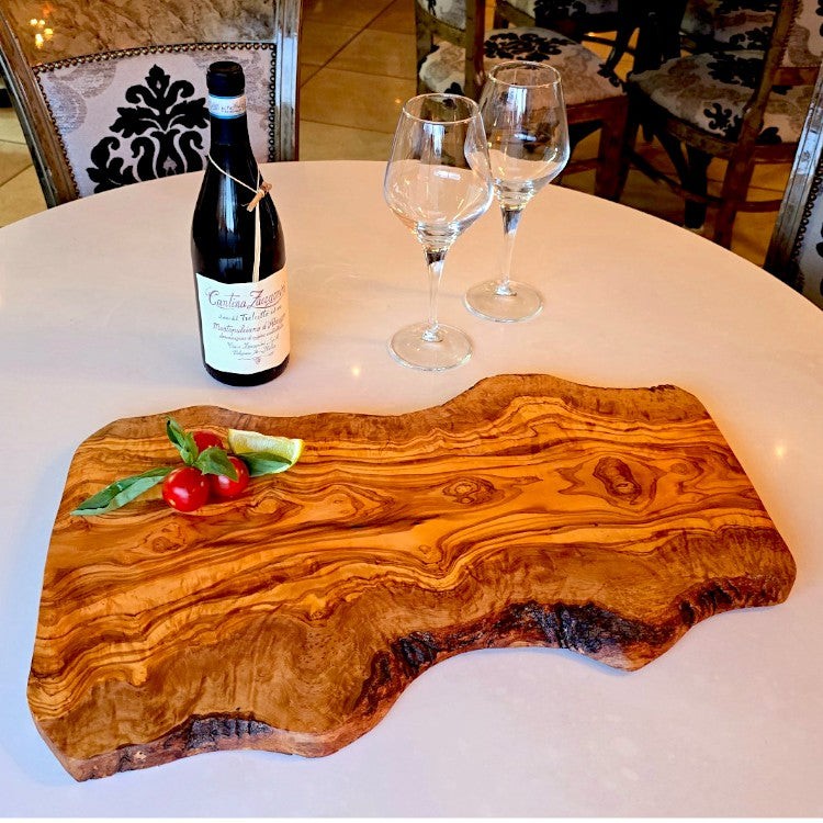 Large Handcrafted Olive Wood Charcuterie Board