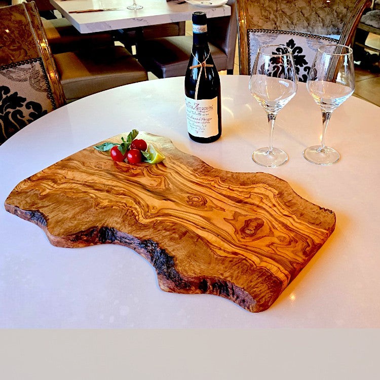 Large Handcrafted Olive Wood Charcuterie Board
