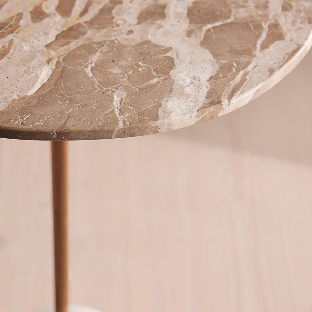 Cameron Side Table, Marble - Miola