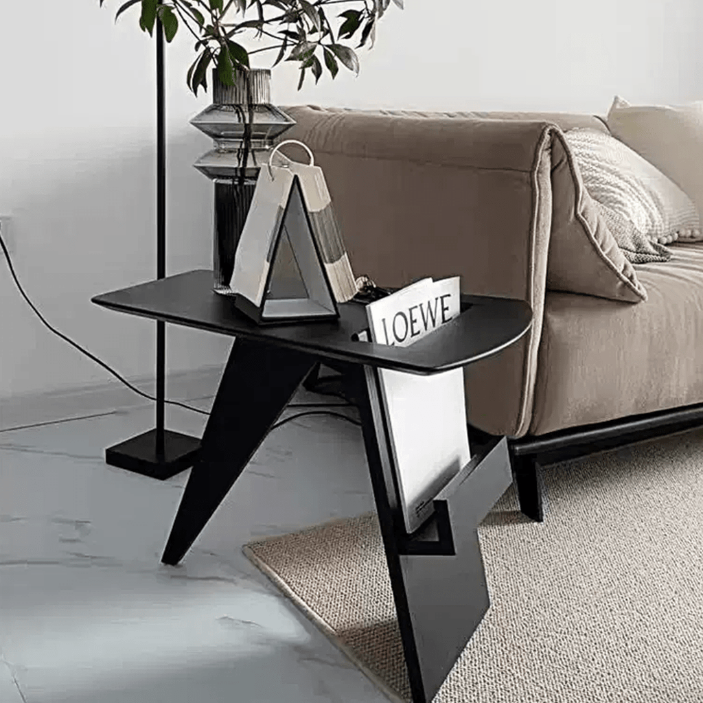 Pallas Side Table, With Magazine Rack - Miola