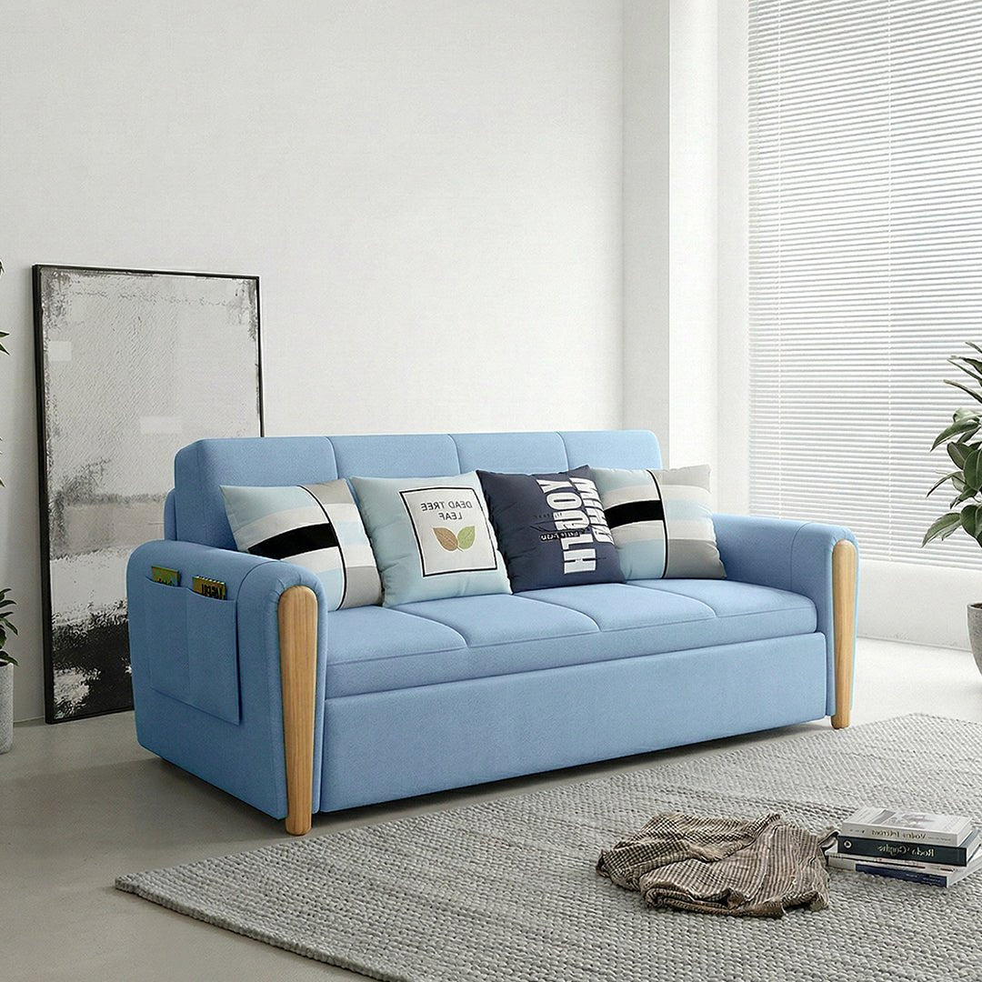 Mavis Two Seater Sofa Bed, Dark Grey - Miola