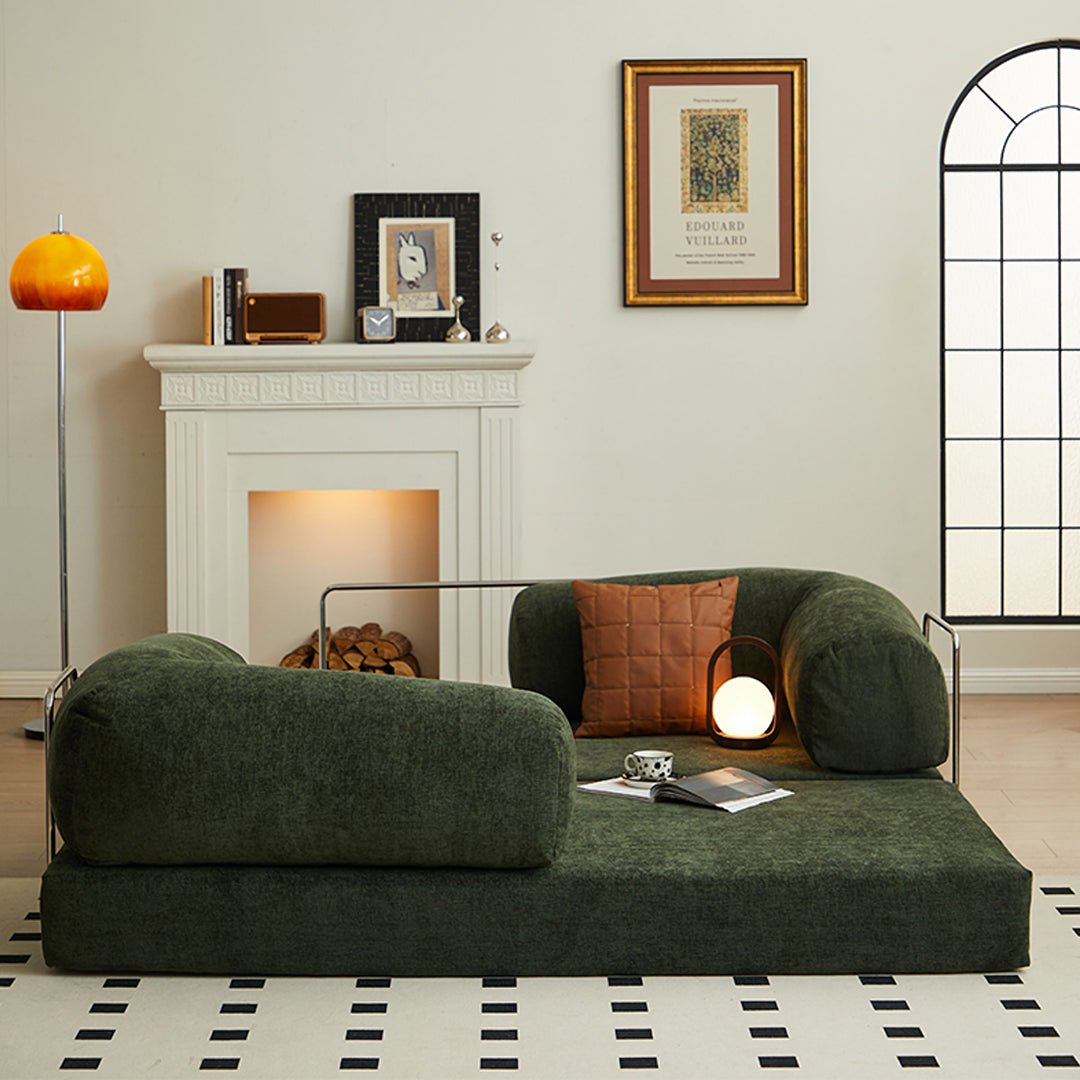 Yamada Foldable Lazy Sofa Bed, Corduroy - Miola