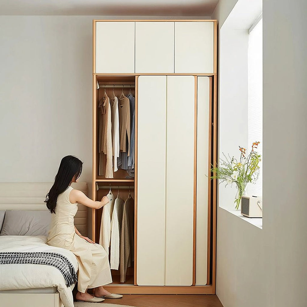 Soriano Sliding Door Wardrobe, Wood - Miola