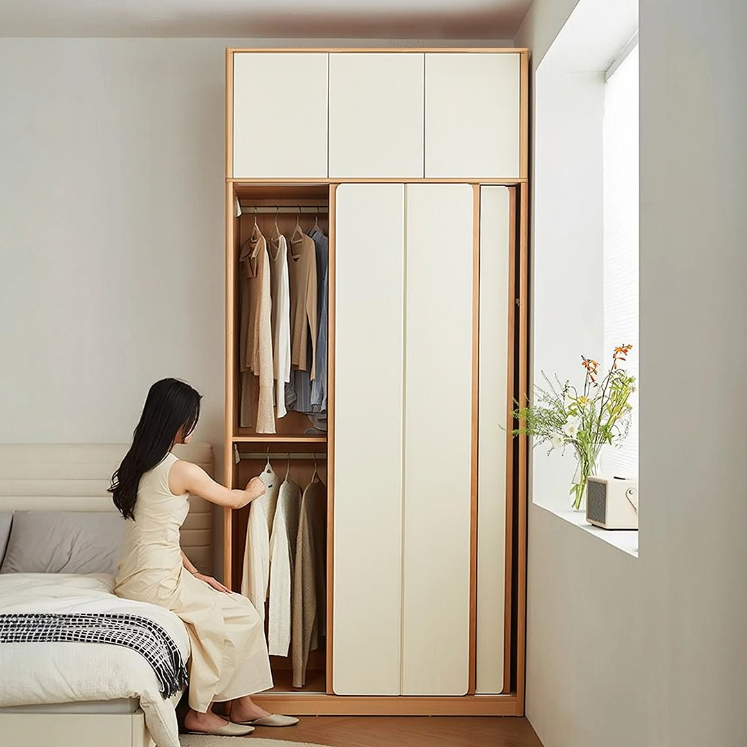 Soriano Sliding Door Wardrobe, Wood - Miola