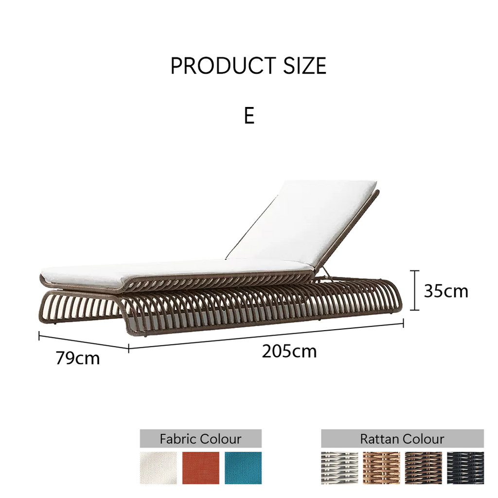 Marina Reclining Outdoor Sun Lounger, Daybed