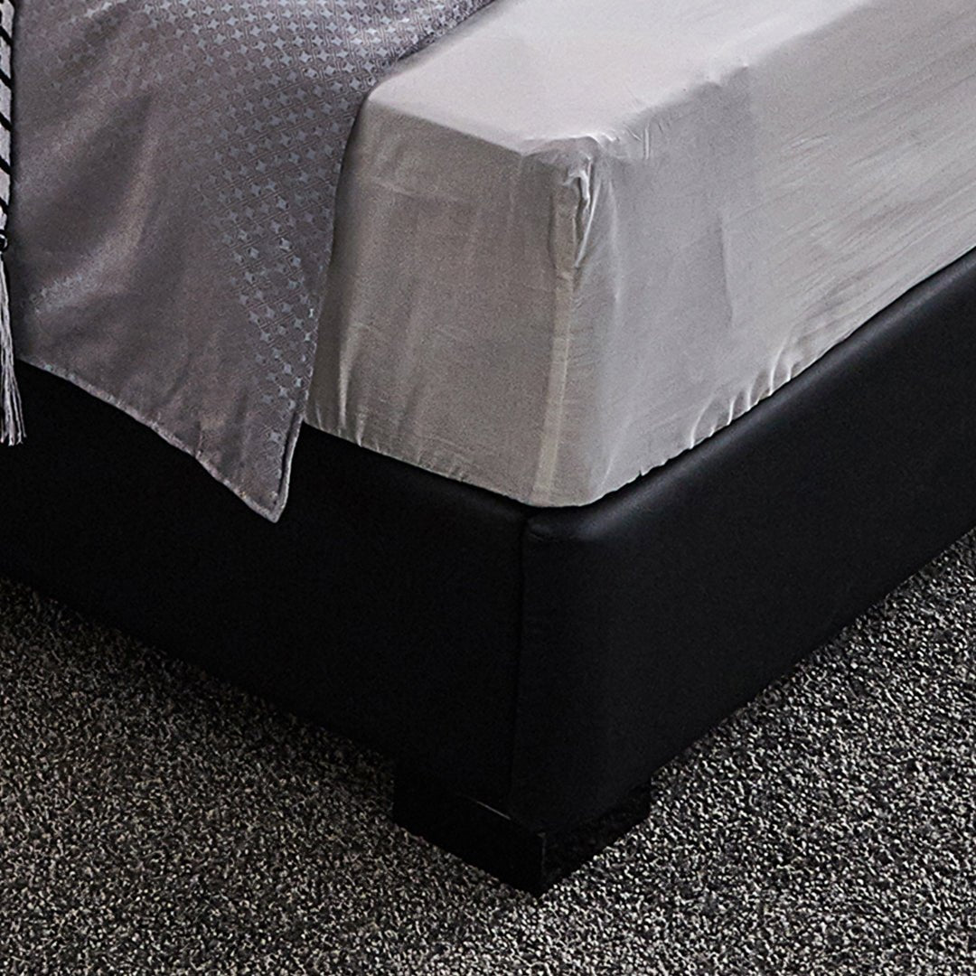 Luca King Size Superking Size Bed, Leather - Miola