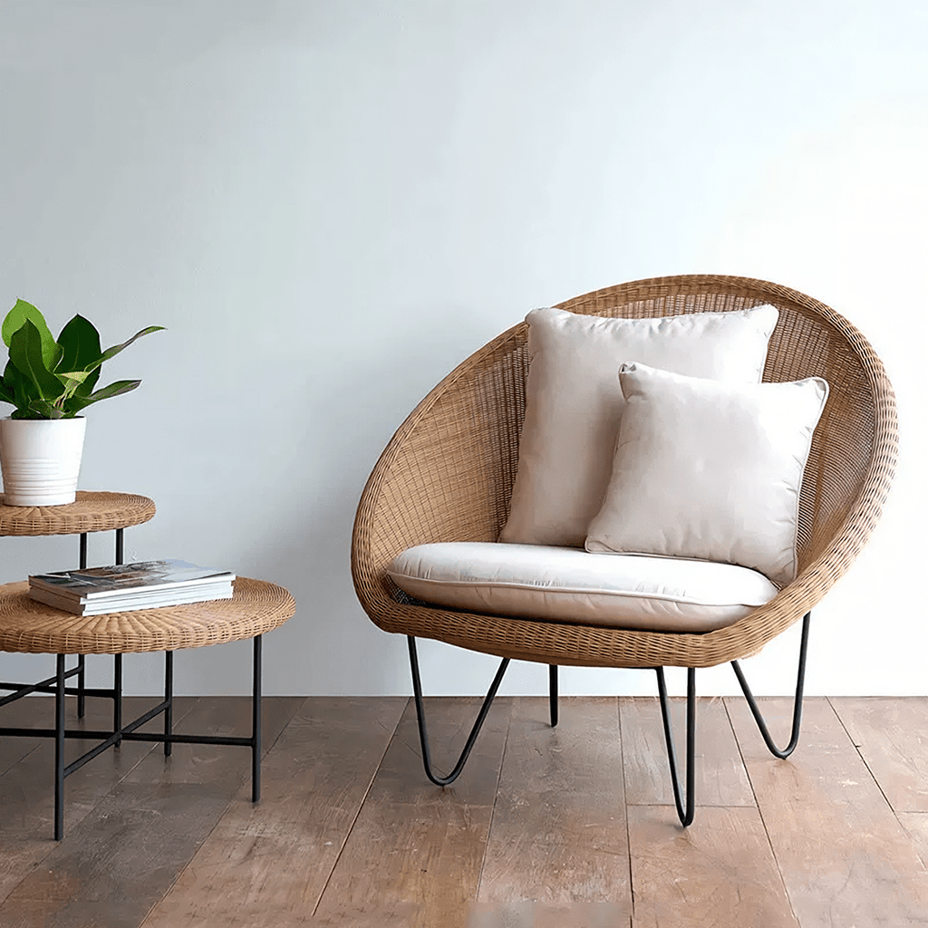 Munkhbat Rattan Garden Chair, Outdoor Lounge Chair - Miola