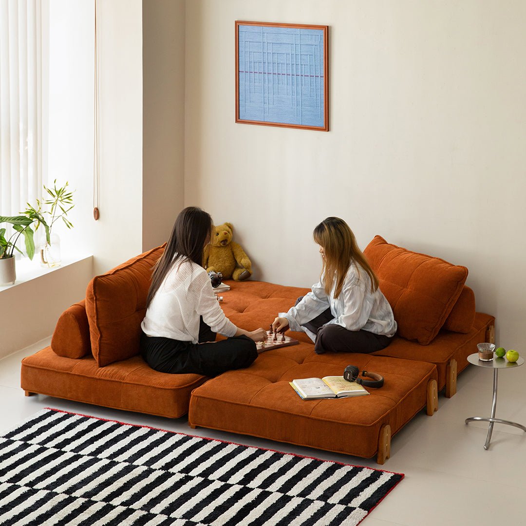 Salinas Lazy Sofa Bed, Single Sofa Bed, Corduroy - Miola
