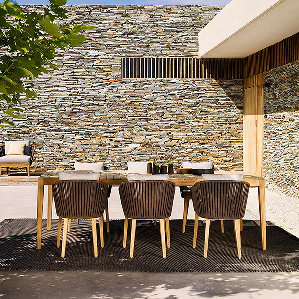 Hippolyta Outdoor Dining Set, Outdoor Sofa Set - Miola