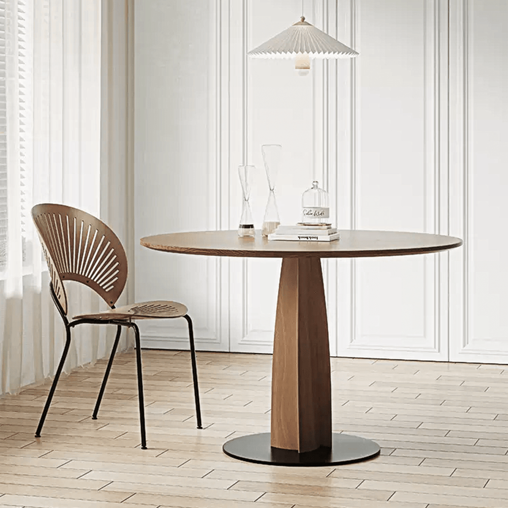 Seraphina Round Dining Table, Solid Wood - Miola