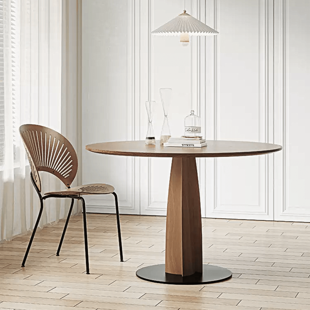 Seraphina Round Dining Table, Solid Wood - Miola