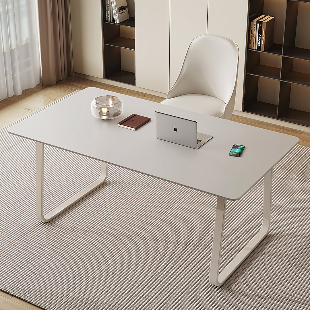 Kwame Office Desk With Office Chair, White - Miola