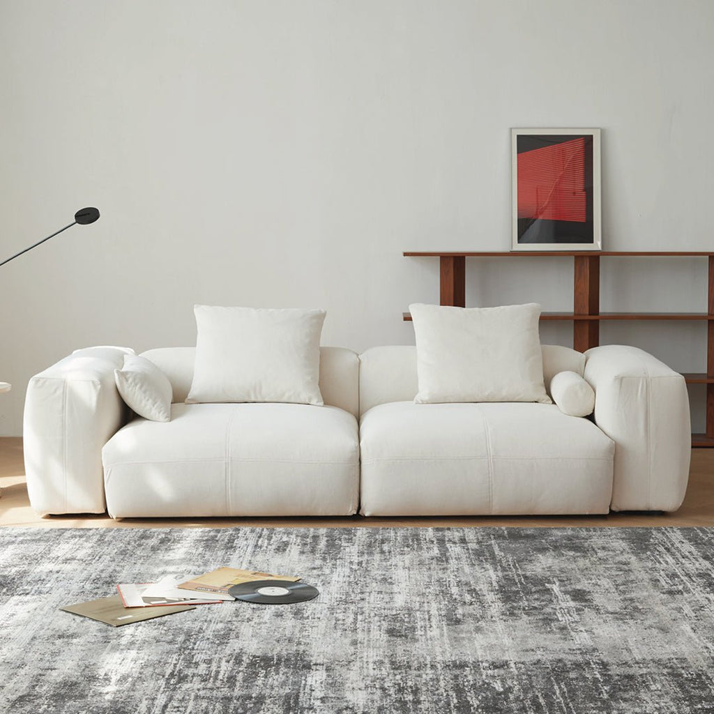 Gagnon Modular Sofa, Two Seater Sofa, Blue - Miola