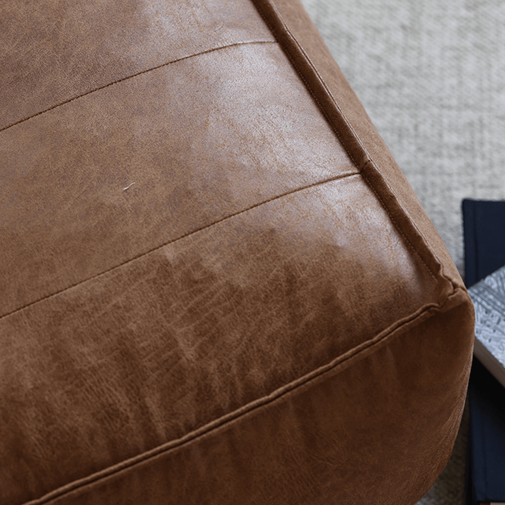 Nalany Lazybag style Bean Bag, Leathaire - Miola