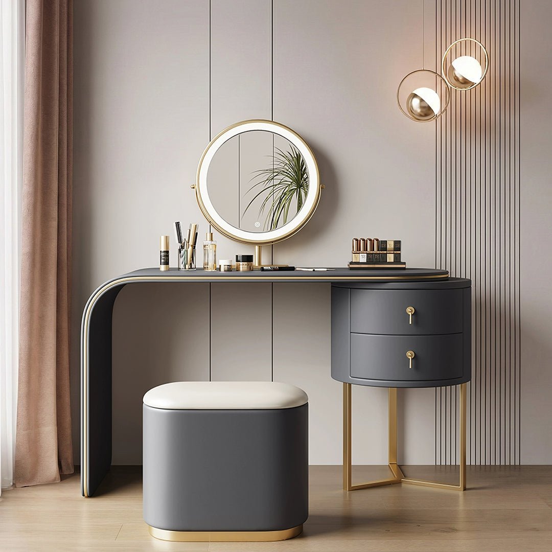 Noorali Dressing Table with Mirror, More Colors Available - Miola