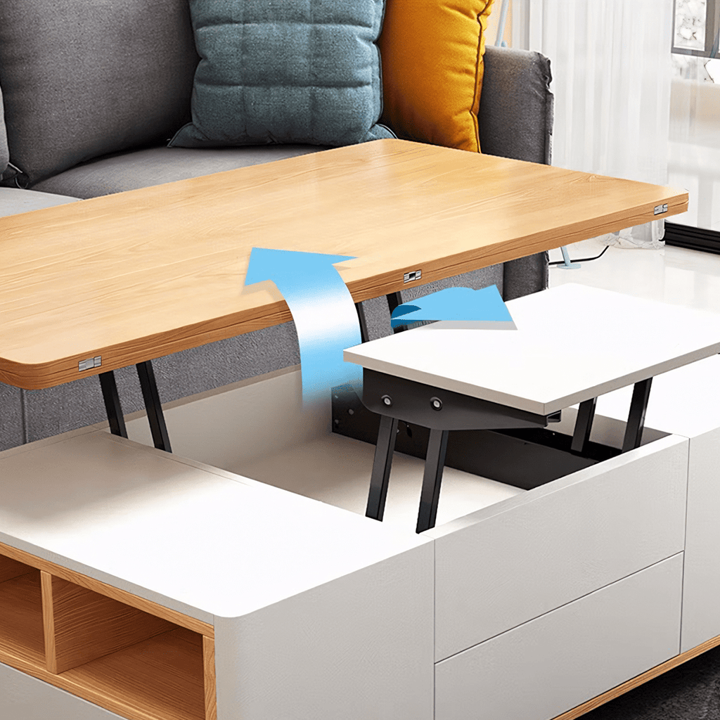 Ruby Lift Top Coffee Table, Multi - Functional Foldable Coffee Table - Miola